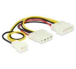 Slika izdelka: Delock adapter DC Molex M - Molex Ž + 3pin M 83658
